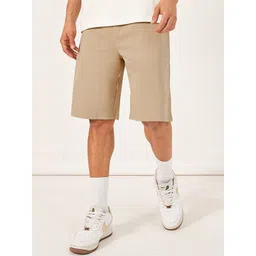 Styli Men Cotton Relaxed Fit Mid-Rise Shorts-picture-12