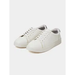 Styli Men Faux Leather Round Toe Lace-Up Sneakers-picture-26