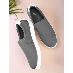 Styli Men Faux Leather Trimmed Penny Loafers-picture-37