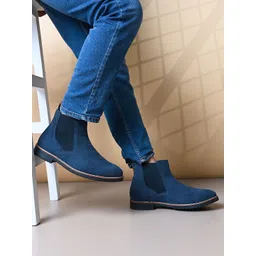 Styli Men Faux Suede Chelsea Boots-picture-18