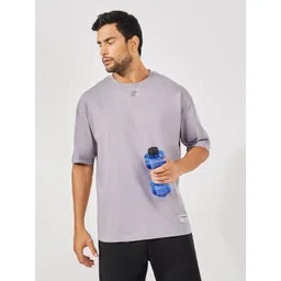 Styli Men Logo Insert Cotton Rich Oversized Athleisure T Shirt-picture-43