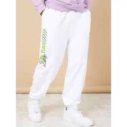 Styli Men Oversized Varsity Side Print Joggers-picture-20