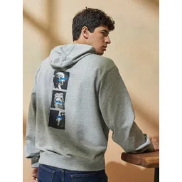 Styli Men Printed Hooded Sweatshirt-picture-23