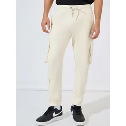 Styli Men Pure Cotton Cargo Jogger with Zipper Pockets-picture-11