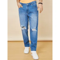 Styli Men Regular Fit Rigid Mid Wash Cotton Denim Jeans-picture-17
