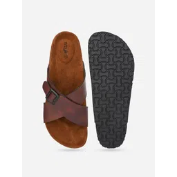 Styli Men Solid X Band Sandals image 4