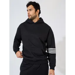 Styli Men Striped Hooded Sweatshirt-picture-33