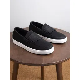 Styli Men Suede Casual Fringed Slip On Loafers-picture-33