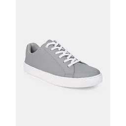 Styli Men Textured Comfort Insole Faux Leather Lace Up Sneakers image 4