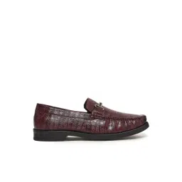 Styli Men's Burgundy Loafers-picture-28