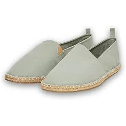 styli Mens Men's Grey Solid Comfort Canvas Espadrilles Mule-picture-23