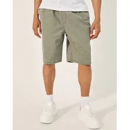 styli Mid Rise Cotton Regular Fit Shorts-picture-24