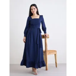 Styli Navy Polyester Regular Fit Dress-picture-24