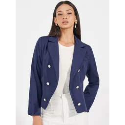 Styli Notched Lapel Double Breasted Blazer-picture-35