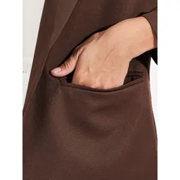 Styli Notched Lapel Longline Single Breasted Blazer image 3