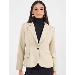 Styli Notched Lapel Single Breasted Blazers-picture-38