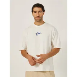 Styli Off-White Cotton Oversized Printed T-Shirt-picture-32