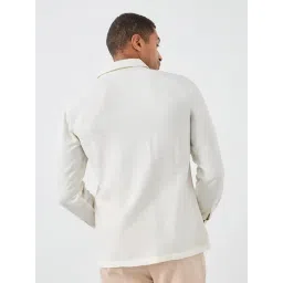 Styli Off White Cotton Regular Fit Shirt image 2