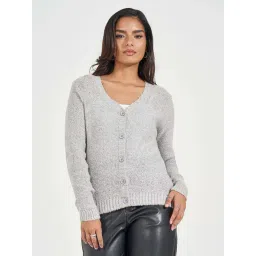 Styli Off-White Plain Cardigan-picture-56