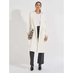 Styli Off-White Plain Coat-picture-30