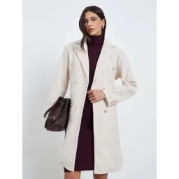 Styli Off White Regular Fit Coat-picture-38