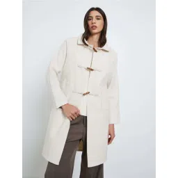 Styli Off White Regular Fit Coat-picture-36