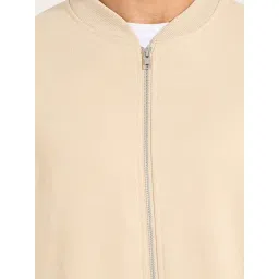 Styli Off White Relaxed Fit Bomber Jacket image 4