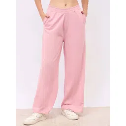 Styli Pink Flare Fit Track Pants-picture-49