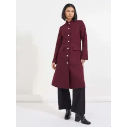 Styli Pink Plain Coat-picture-33