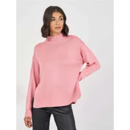 Styli Pink Plain Sweater-picture-25