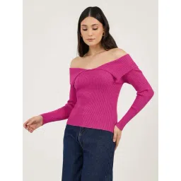Styli Pink Plain Sweater-picture-36