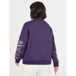 Styli Purple Floral Sweatshirt image 2