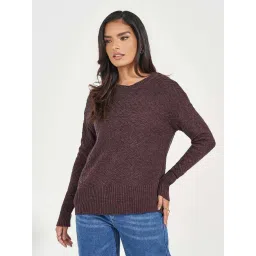 Styli Purple Plain Sweater-picture-31