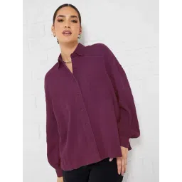Styli Purple Regular Fit Shirt-picture-33
