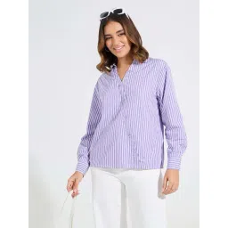Styli Purple Striped Shirt-picture-12