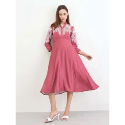 Styli Red Regular Fit Printed Dress-picture-20