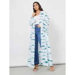 Styli Regular Fit Tie and Dye Print Maxi Kimono-picture-12