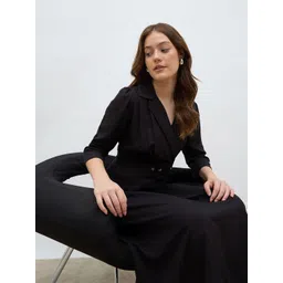 Styli Shirt Coller Wrap Midi Dress image 5