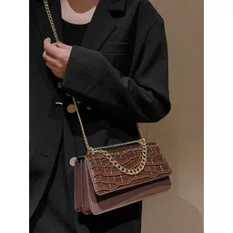 Styli Textured Structured Satchel Bag-picture-22