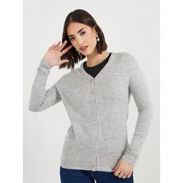 Styli V-Neck Acrylic Cardigan-picture-19