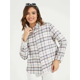 Styli White Chequered Shirt-picture-36