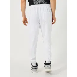 Styli White Cotton Relaxed Fit Joggers image 2