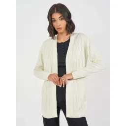 Styli White Plain Cardigan-picture-45