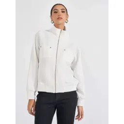 Styli White Plain Jacket-picture-40