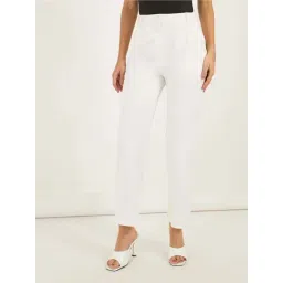 Styli White Plain Trouser-picture-38