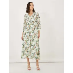 Styli White Printed Dress-picture-27