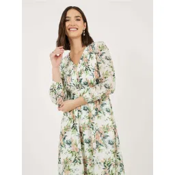 Styli White Printed Dress image 4