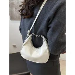 Styli White Solid Sling Handbag-picture-43