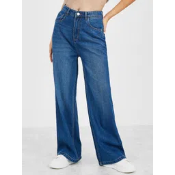 Styli Women Blue Wide Leg High-Rise Jeans-picture-32