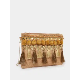 Styli Women Clutch bag With Tassle Trim-picture-35